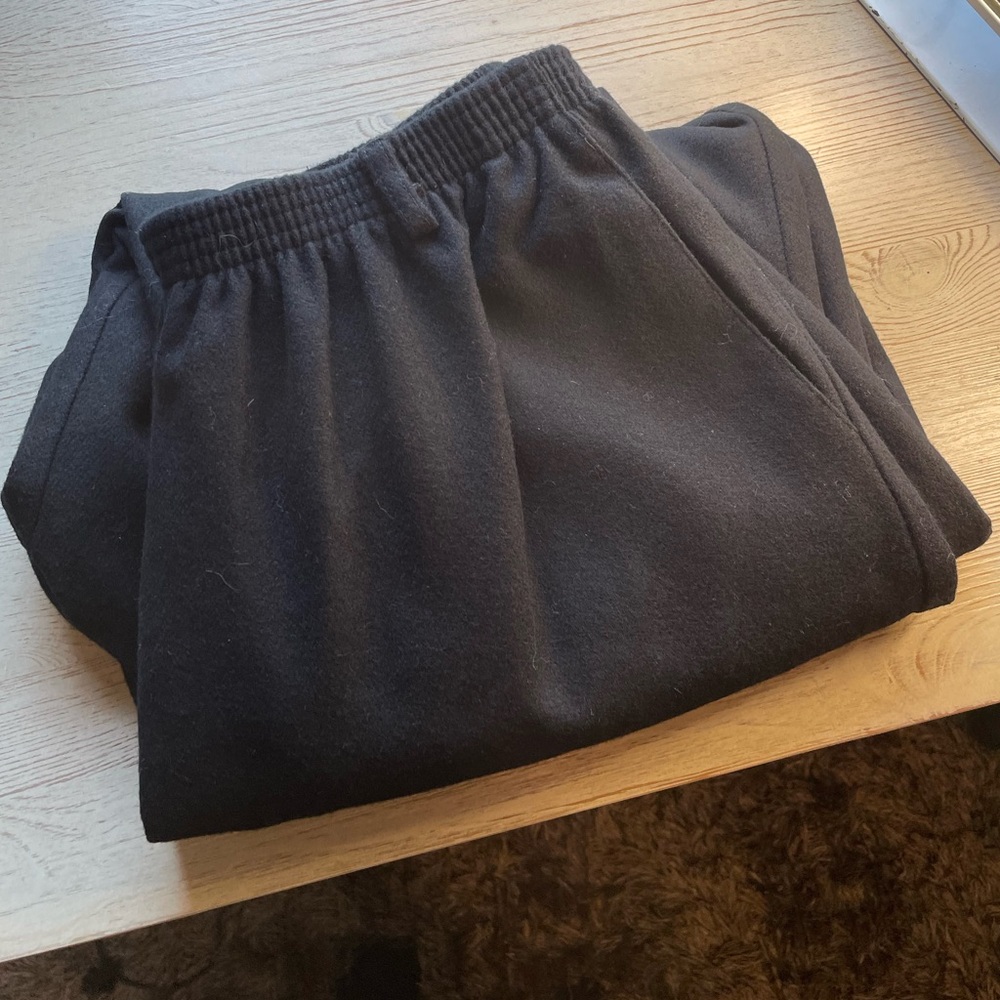 Alfred Dunner Size 18W Black Lounge Pants w/ Elastic Waistband and Belt Loops